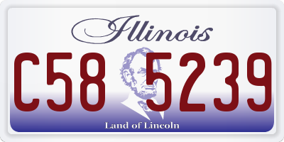 IL license plate C585239