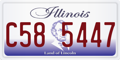 IL license plate C585447