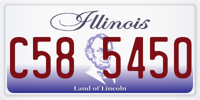 IL license plate C585450