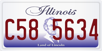 IL license plate C585634