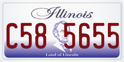 IL license plate C585655