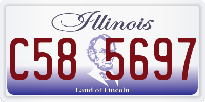IL license plate C585697