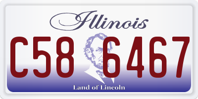 IL license plate C586467