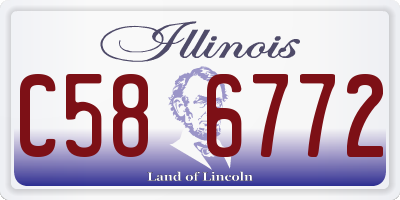 IL license plate C586772