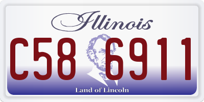 IL license plate C586911
