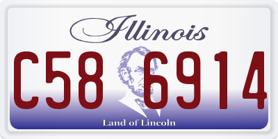 IL license plate C586914