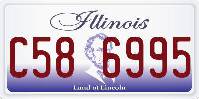 IL license plate C586995