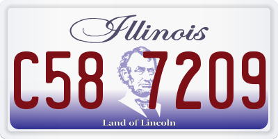 IL license plate C587209