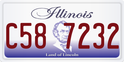 IL license plate C587232
