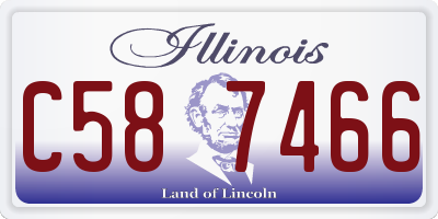 IL license plate C587466