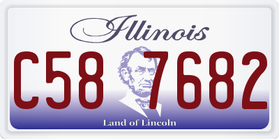 IL license plate C587682