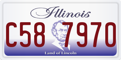 IL license plate C587970