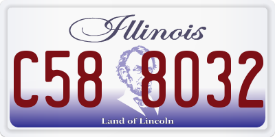 IL license plate C588032