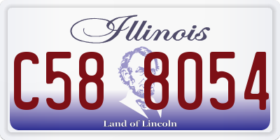 IL license plate C588054