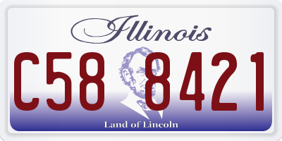 IL license plate C588421