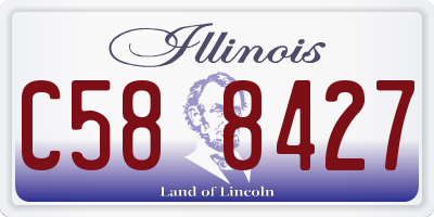 IL license plate C588427