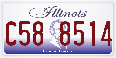 IL license plate C588514
