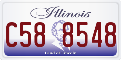 IL license plate C588548