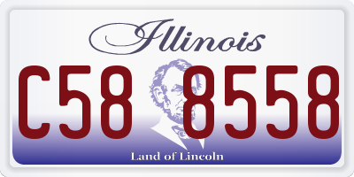 IL license plate C588558