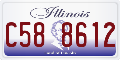 IL license plate C588612