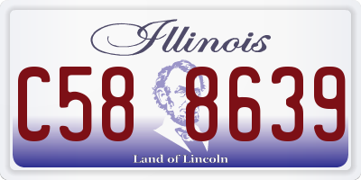 IL license plate C588639