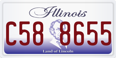 IL license plate C588655