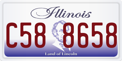 IL license plate C588658