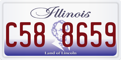 IL license plate C588659