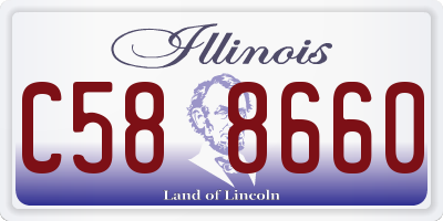 IL license plate C588660