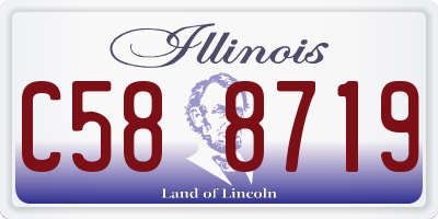 IL license plate C588719