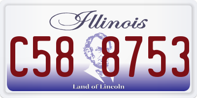 IL license plate C588753