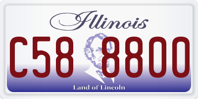 IL license plate C588800