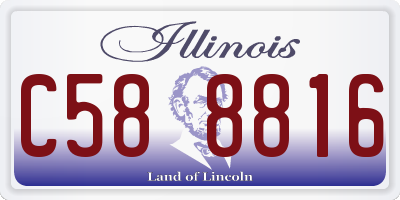 IL license plate C588816