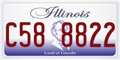 IL license plate C588822