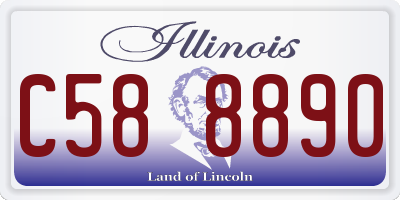 IL license plate C588890