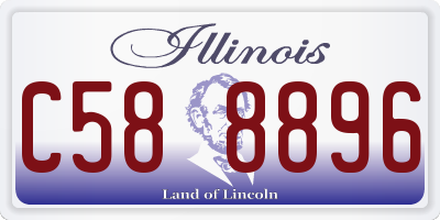 IL license plate C588896