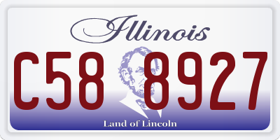 IL license plate C588927