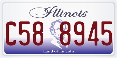 IL license plate C588945