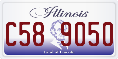 IL license plate C589050