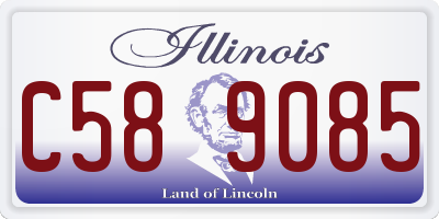 IL license plate C589085