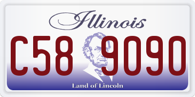 IL license plate C589090