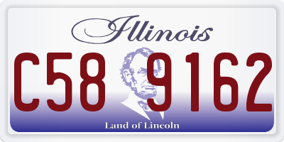 IL license plate C589162