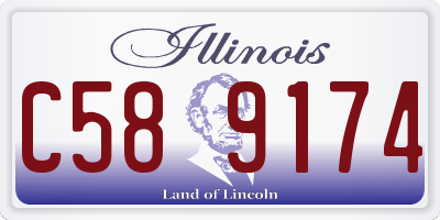 IL license plate C589174