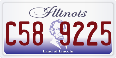 IL license plate C589225
