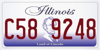 IL license plate C589248