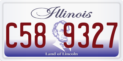 IL license plate C589327