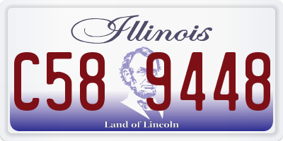 IL license plate C589448