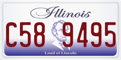 IL license plate C589495