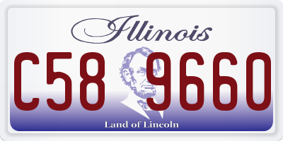 IL license plate C589660
