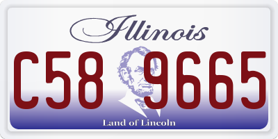 IL license plate C589665